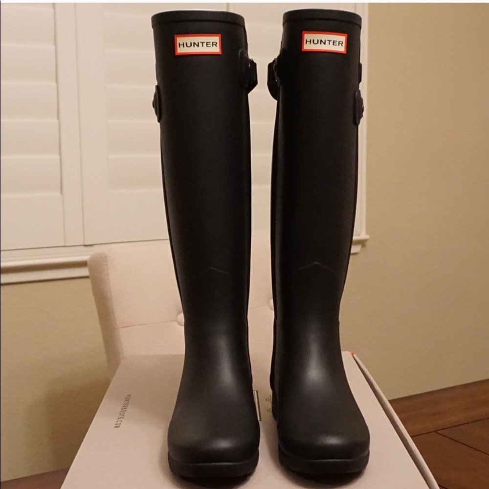 Hunter Original Back Strap Rain Boots - Sz 5